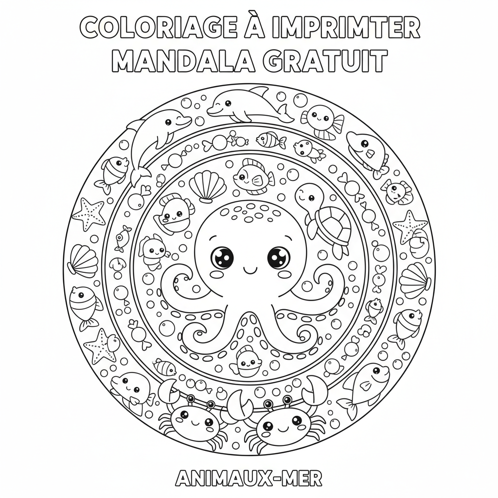 Coloriage coloriage à imprimer mandala gratuit 4