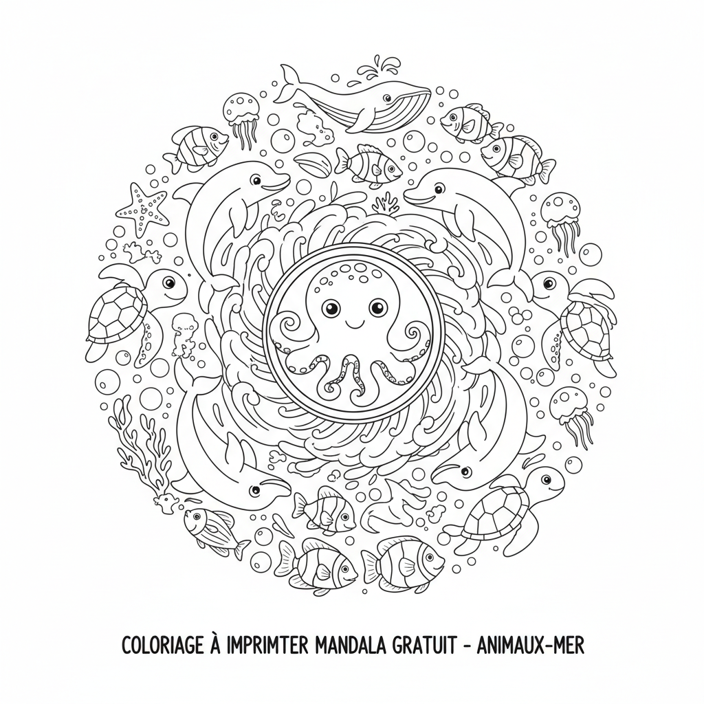 Coloriage coloriage à imprimer mandala gratuit 5