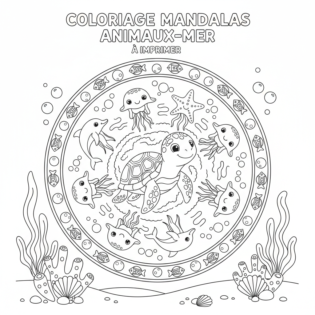 Coloriage coloriage à imprimer mandalas 3