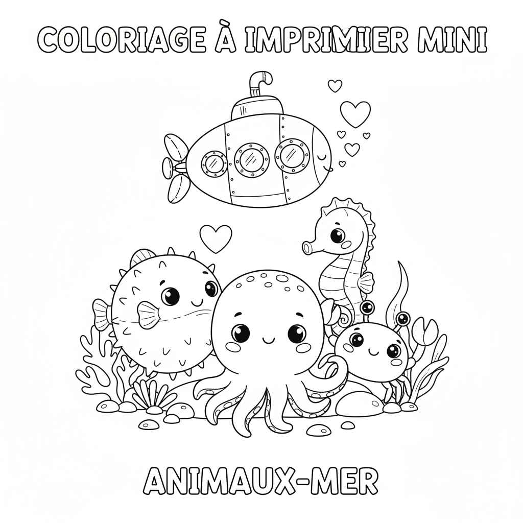 Coloriage coloriage a imprimer mini 4