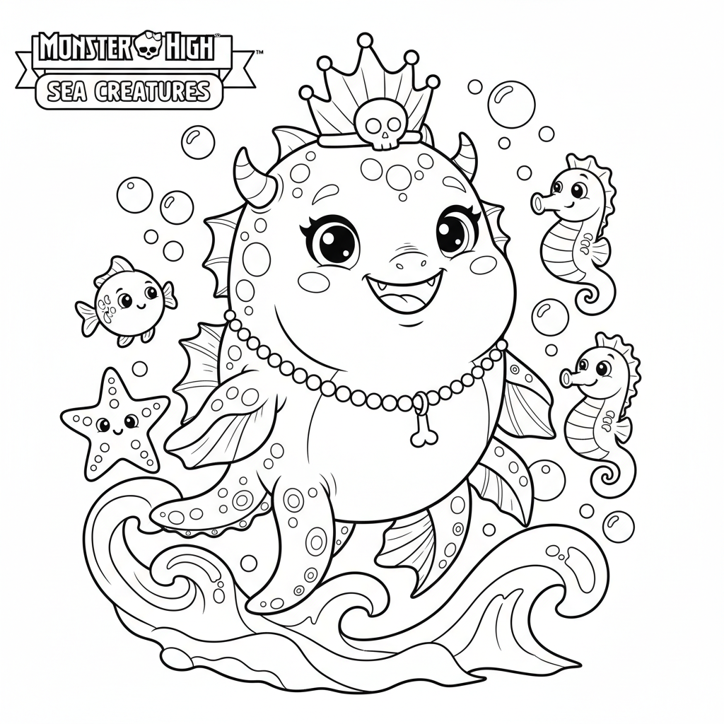 Coloriage Coloriage À Imprimer Monster High Gratuit à Imprimer