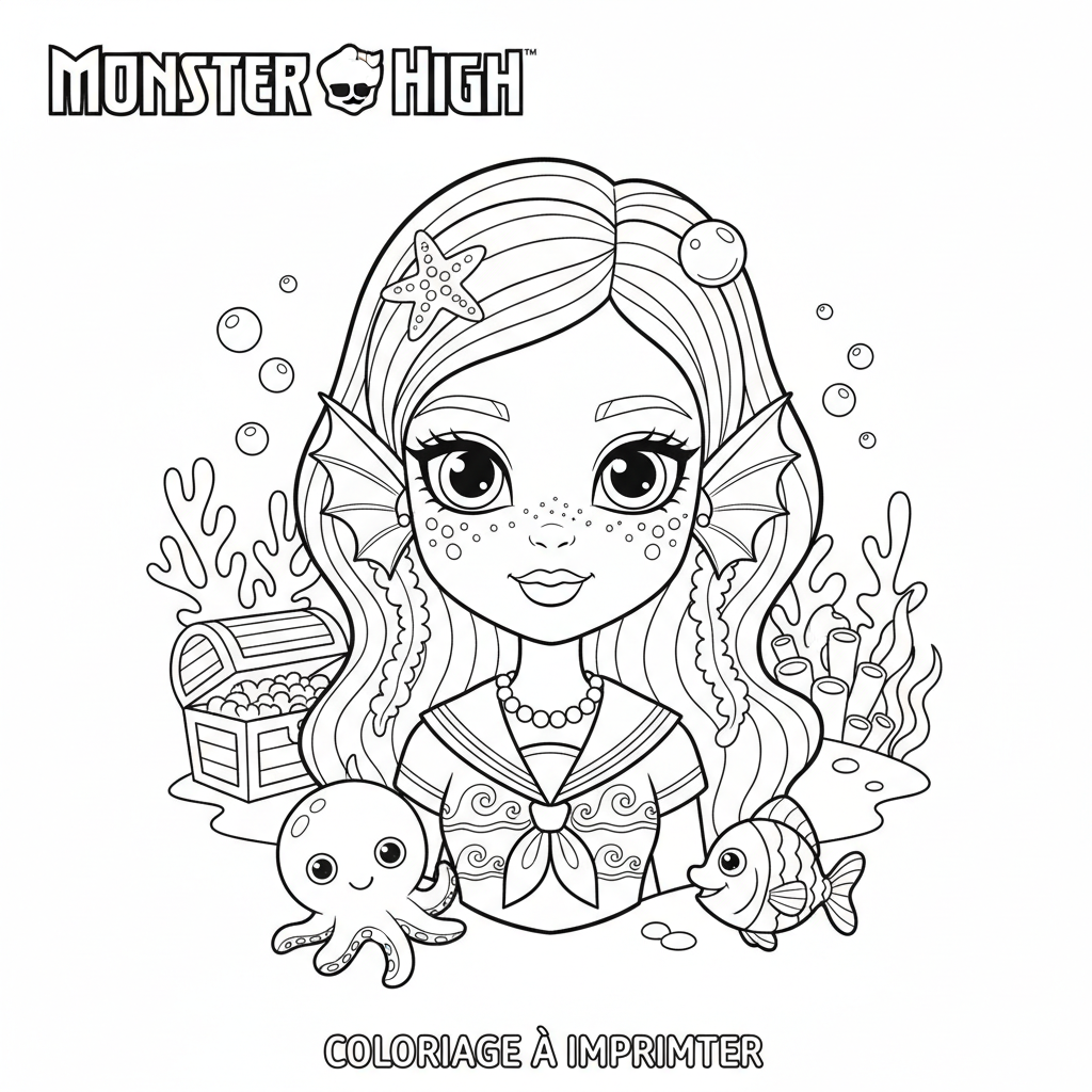 Coloriage coloriage à imprimer monster high 4