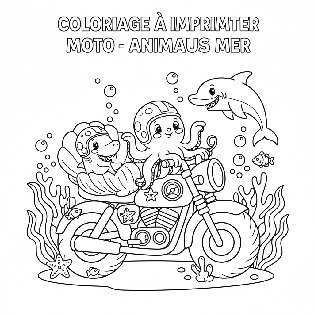 Coloriage coloriage a imprimer moto 2