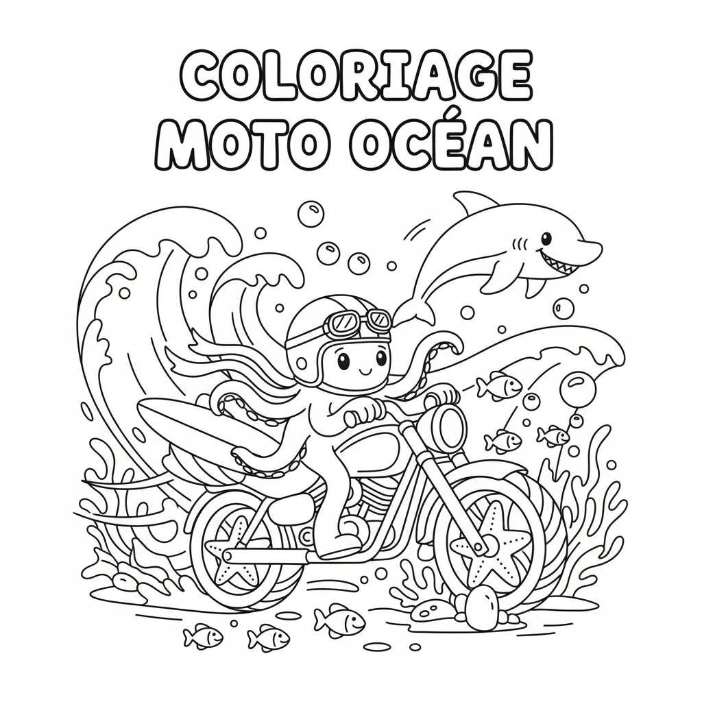 Coloriage coloriage a imprimer moto 5