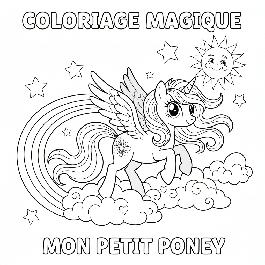 Coloriage coloriage à imprimer my little pony 5