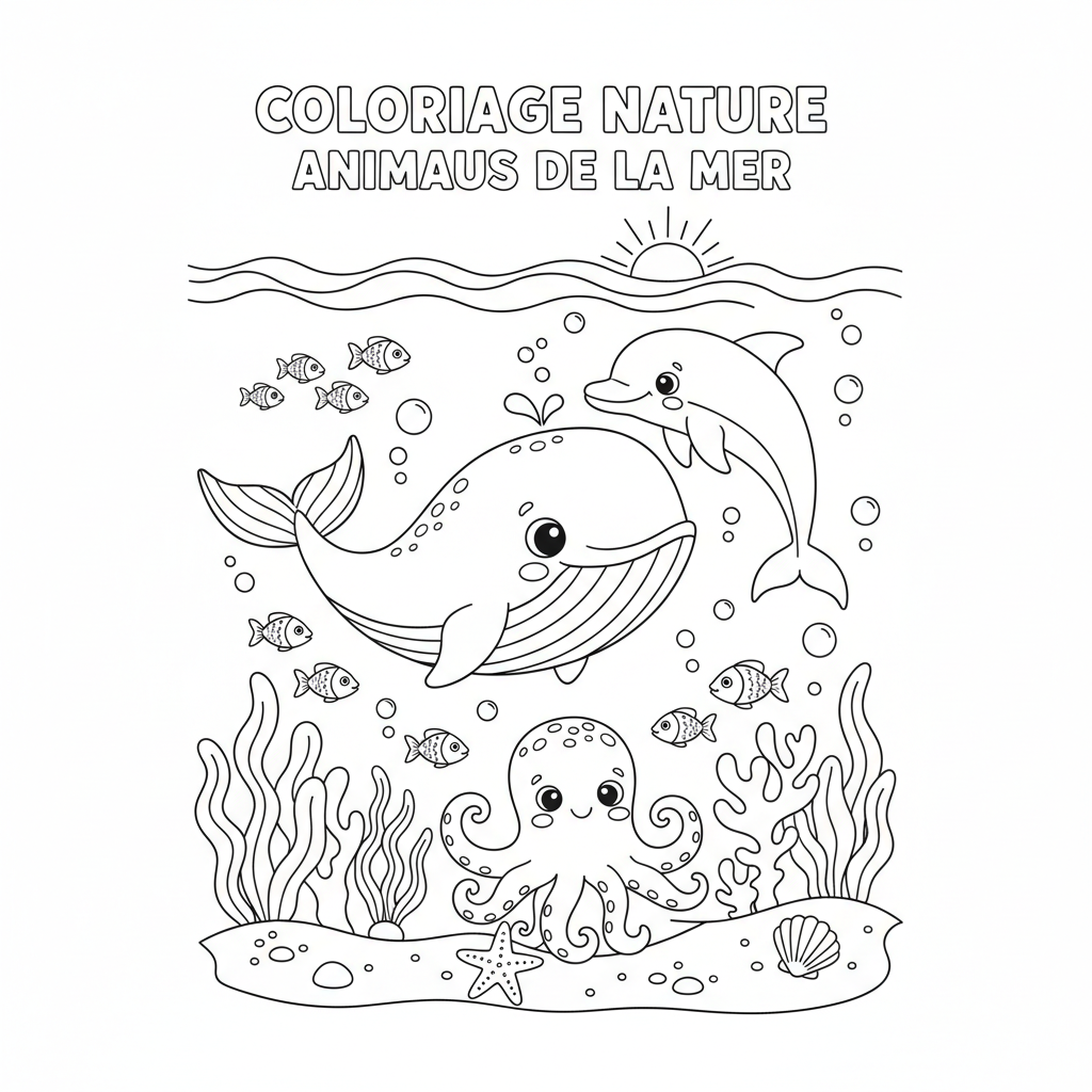 Coloriage coloriage à imprimer nature 3