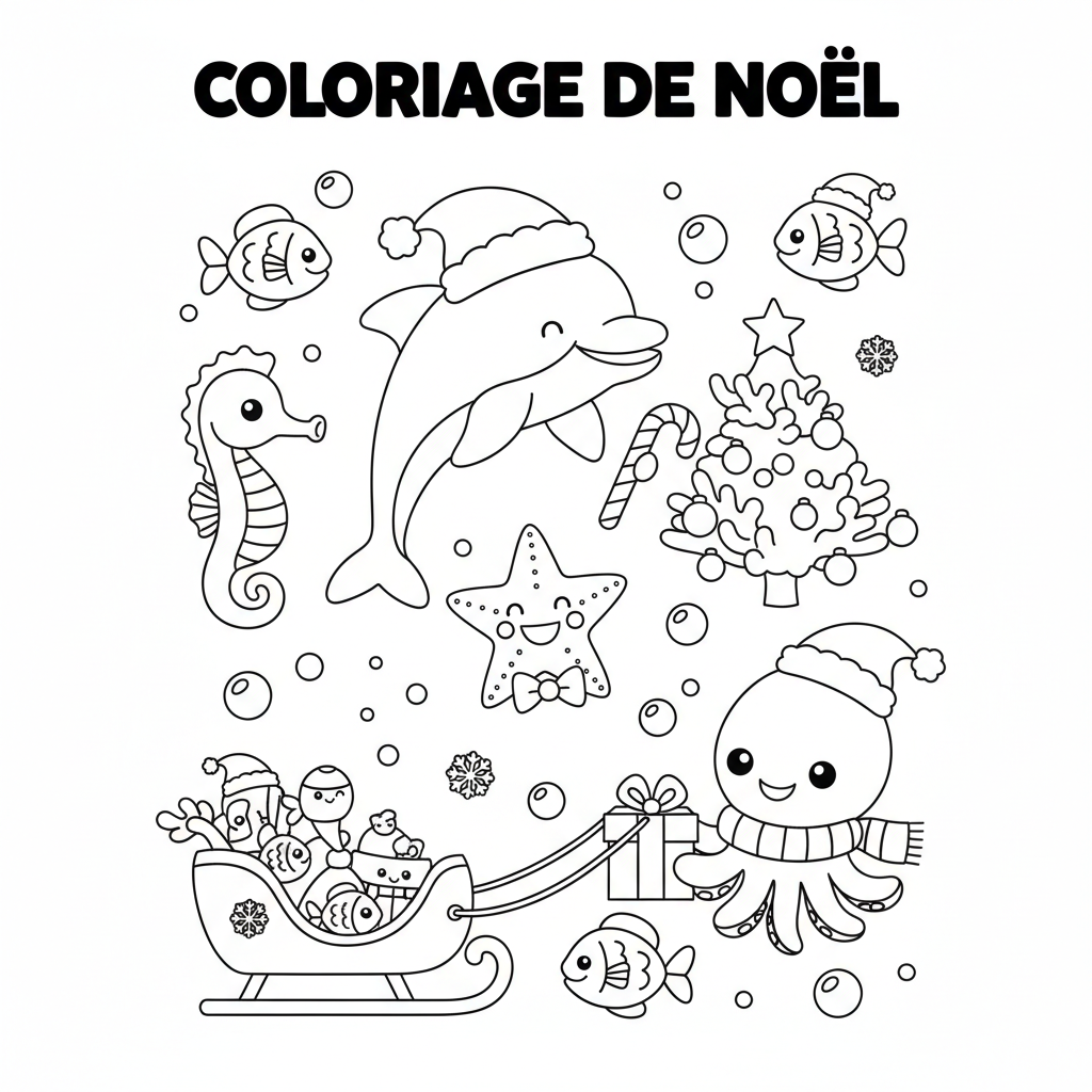 Coloriage coloriage à imprimer noël