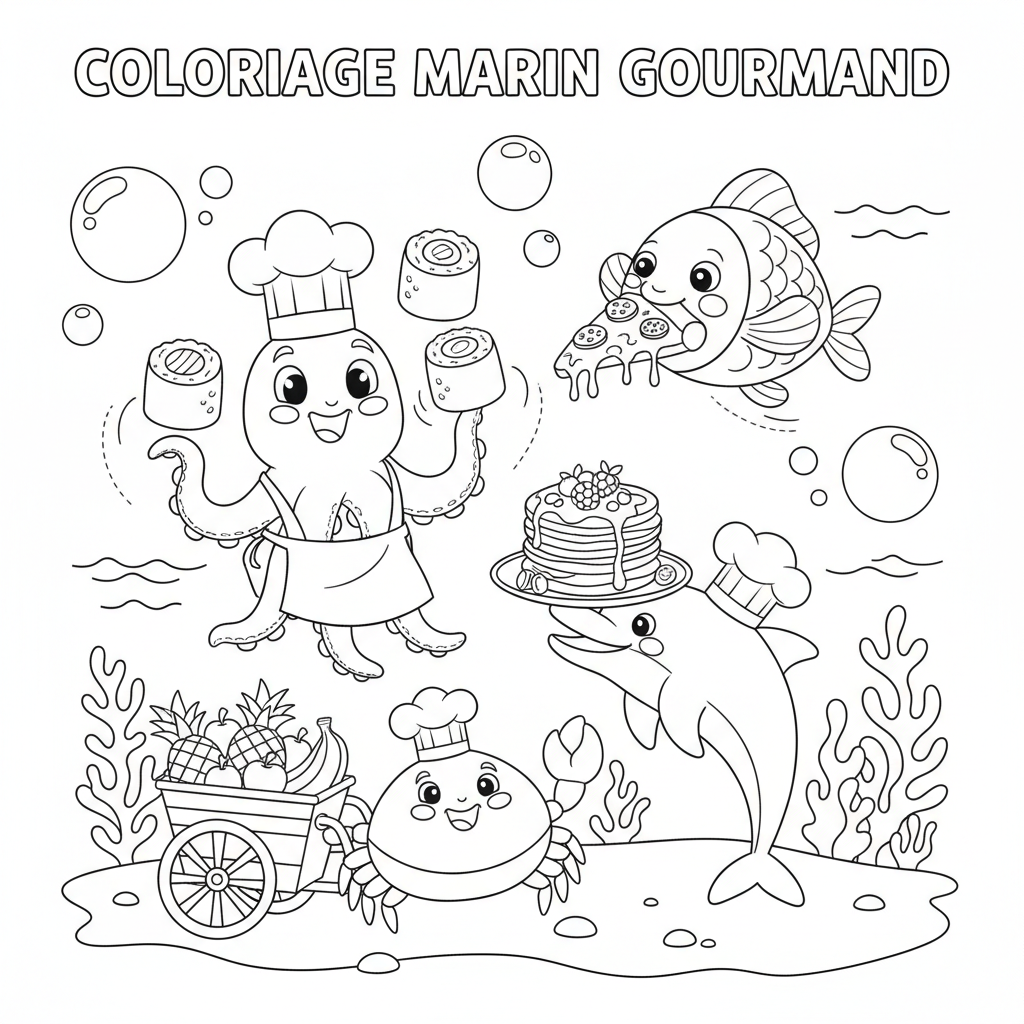 Coloriage coloriage à imprimer nourriture 5