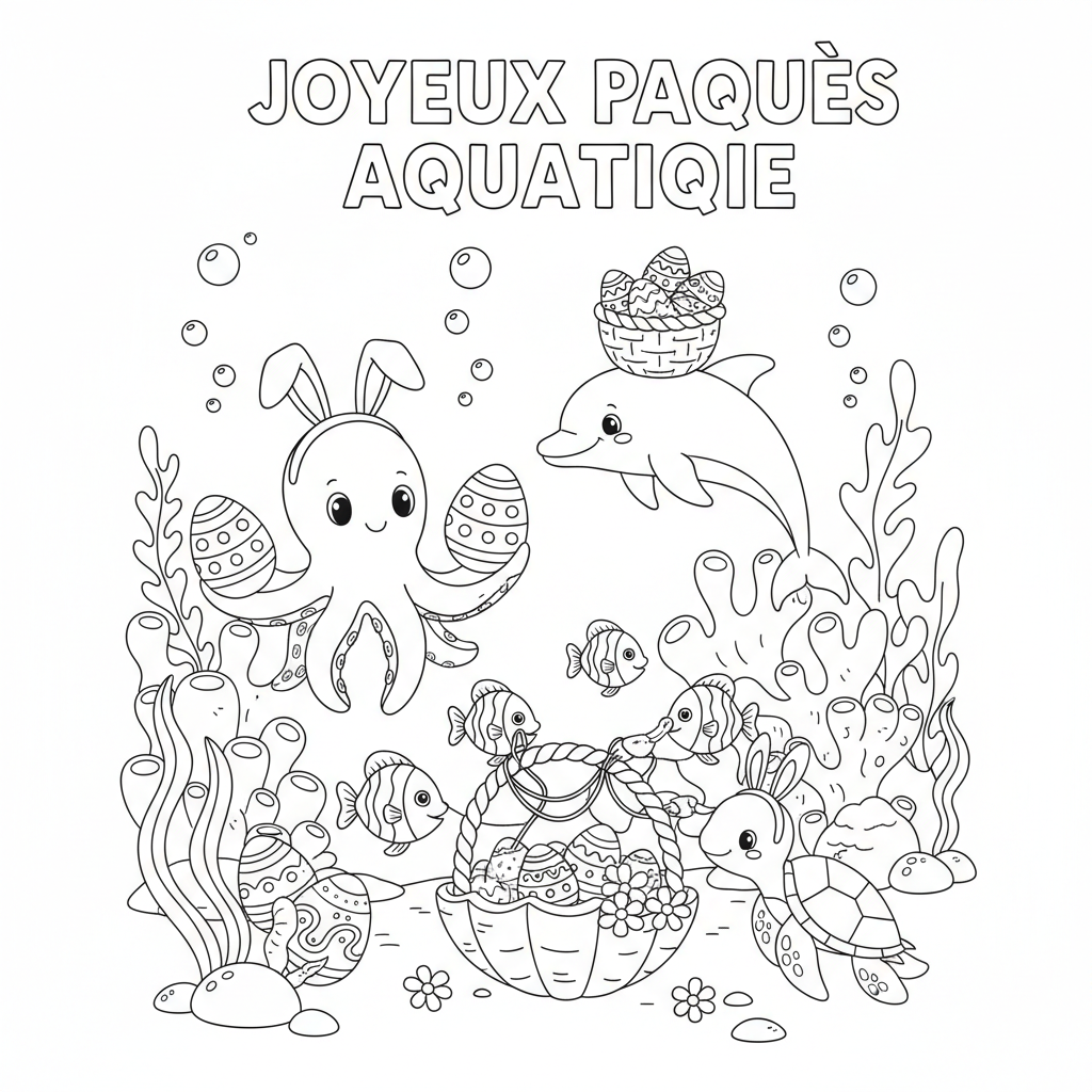 Coloriage coloriage à imprimer paques 3