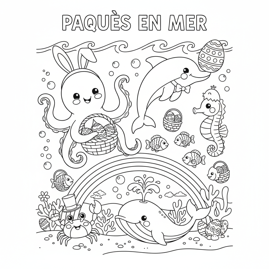 Coloriage coloriage a imprimer paques 5