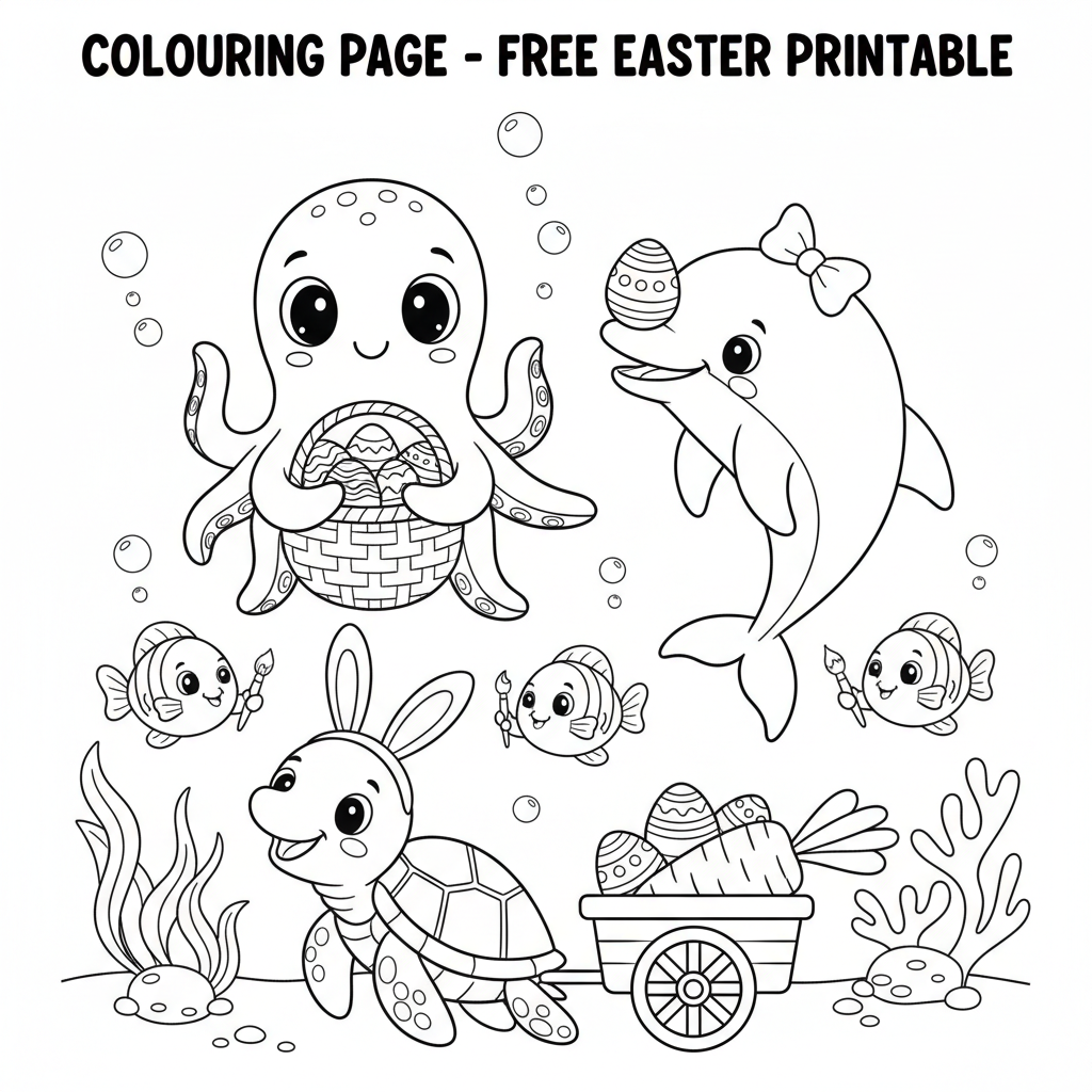 Coloriage coloriage à imprimer paques gratuit 4