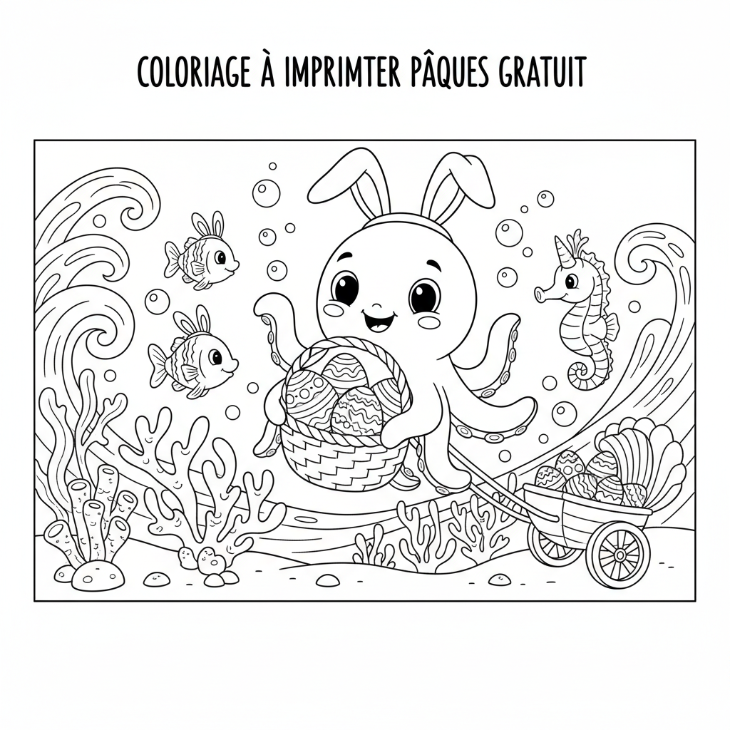 Coloriage coloriage à imprimer paques gratuit 5