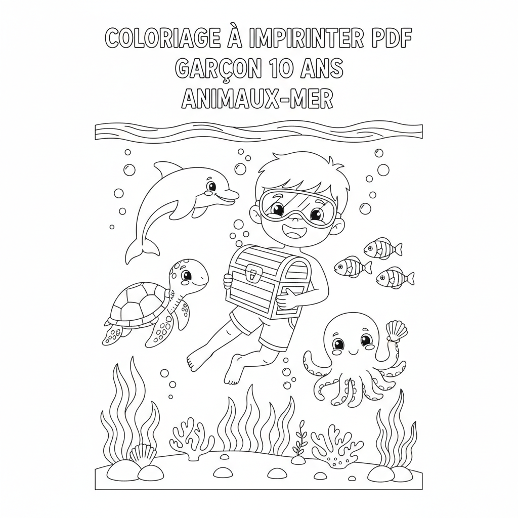 Coloriage coloriage à imprimer pdf garcon 10 ans 3
