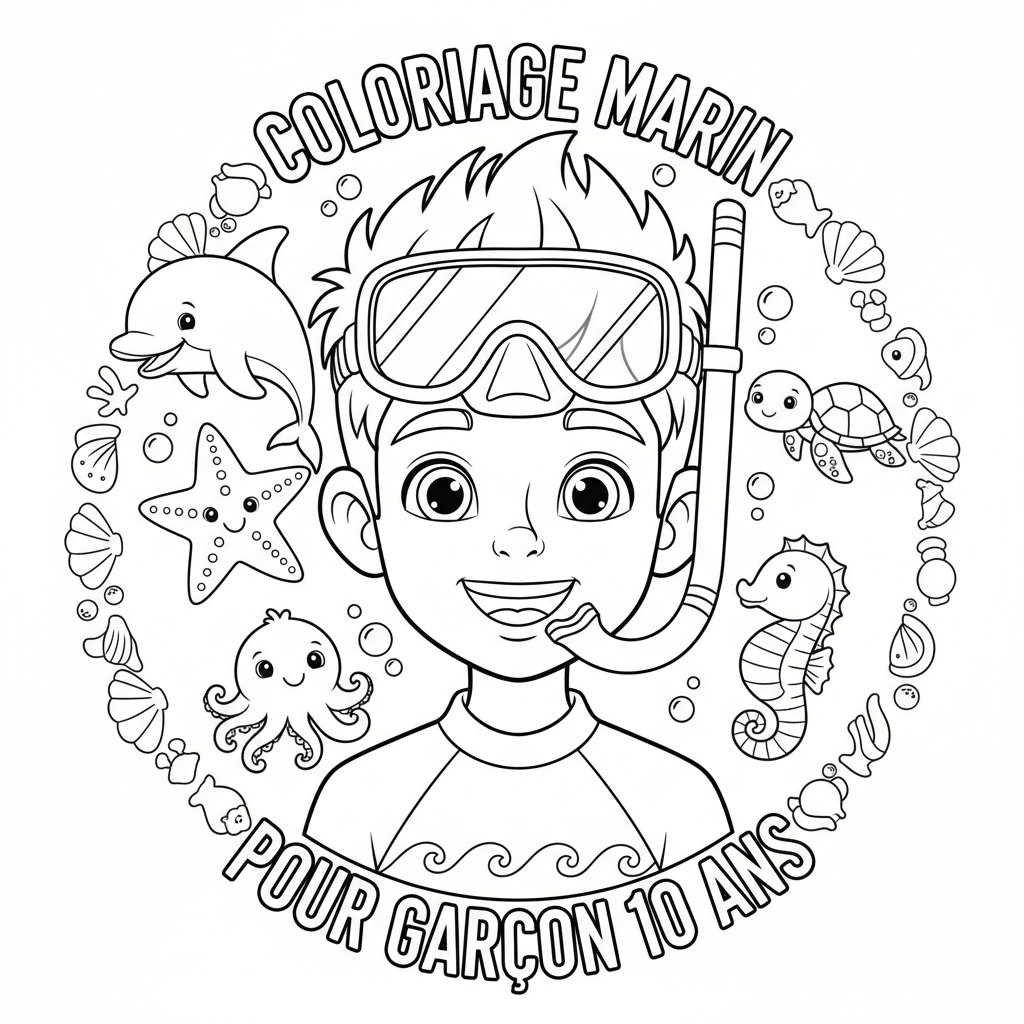 Coloriage coloriage à imprimer pdf garcon 10 ans 4