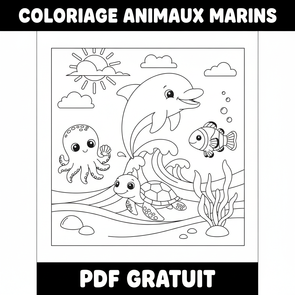 Coloriage coloriage à imprimer pdf gratuit animaux 3