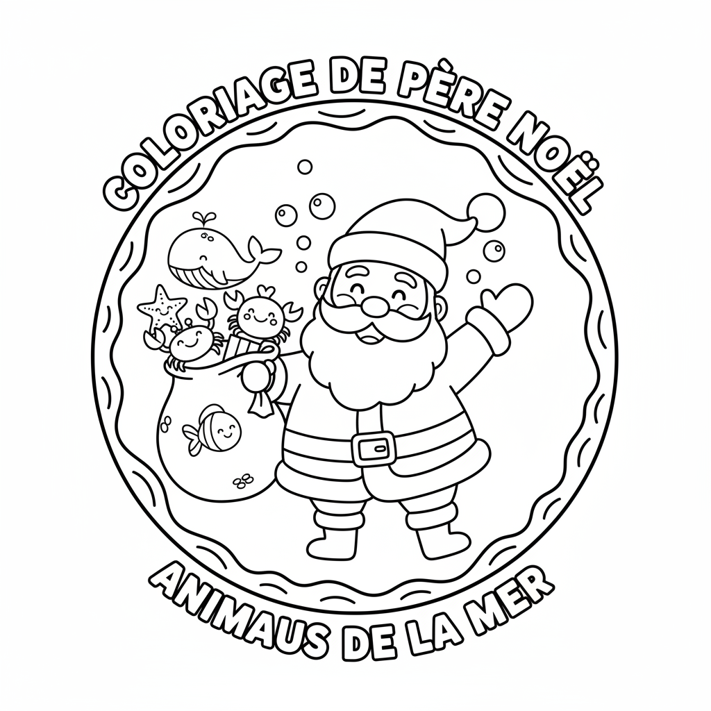Coloriage coloriage à imprimer pere noel