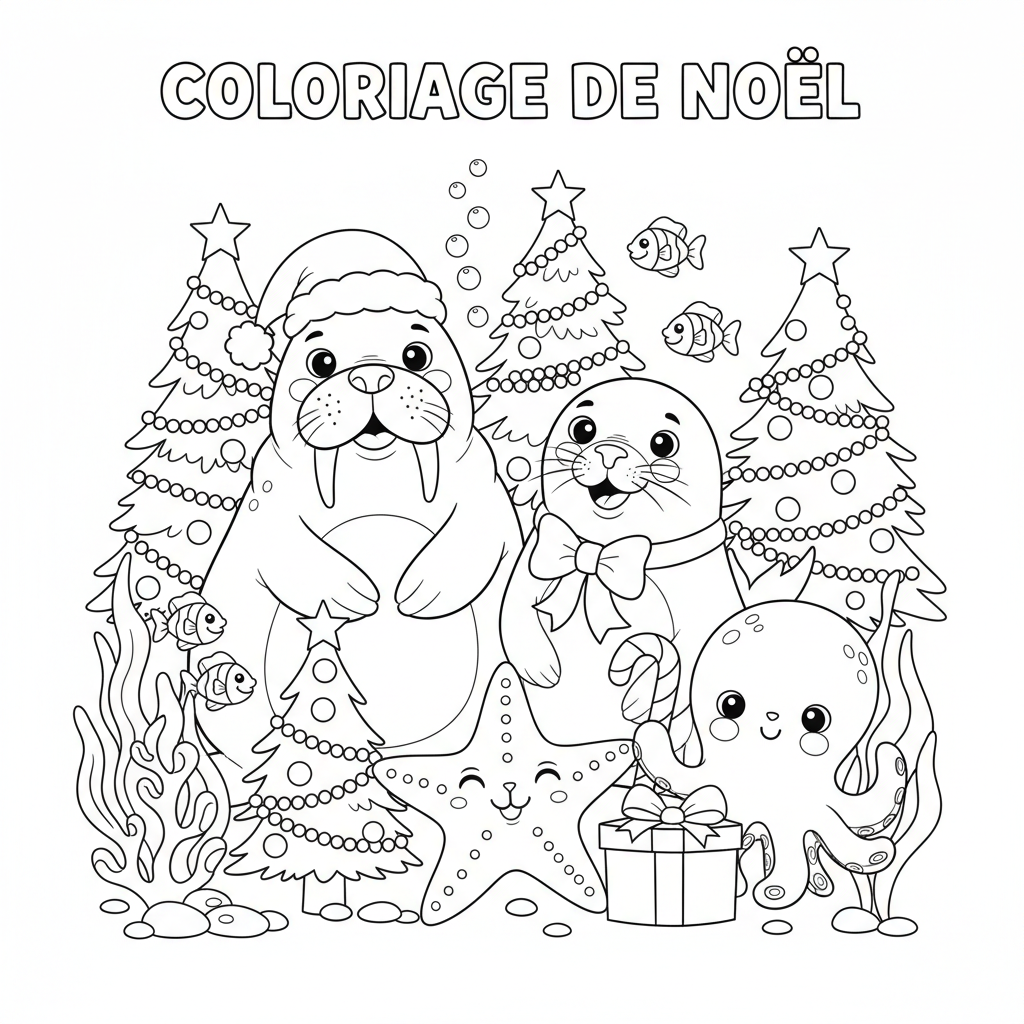 Coloriage coloriage a imprimer pour noel 4
