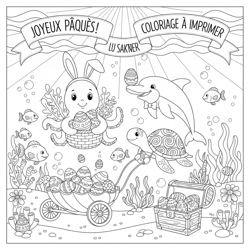 Coloriage coloriage à imprimer pour paques 2