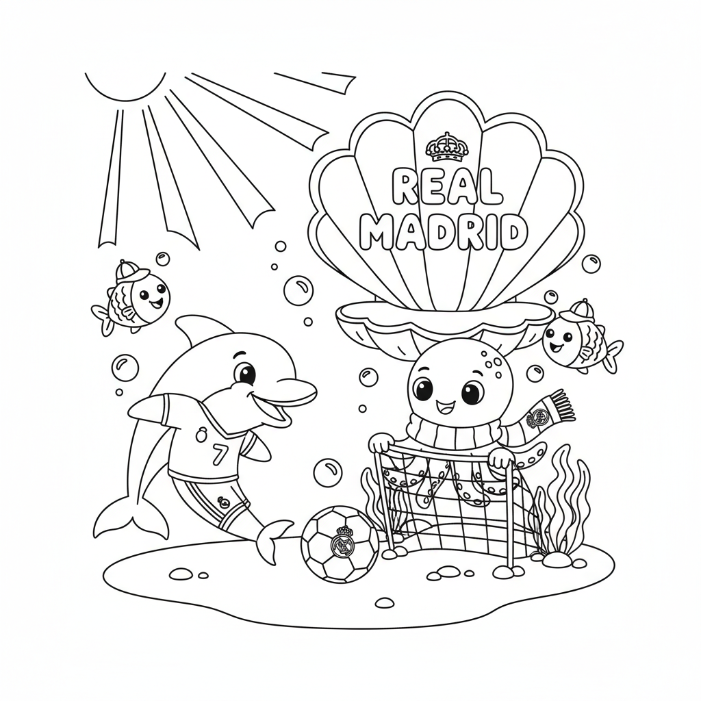 Coloriage coloriage à imprimer real madrid