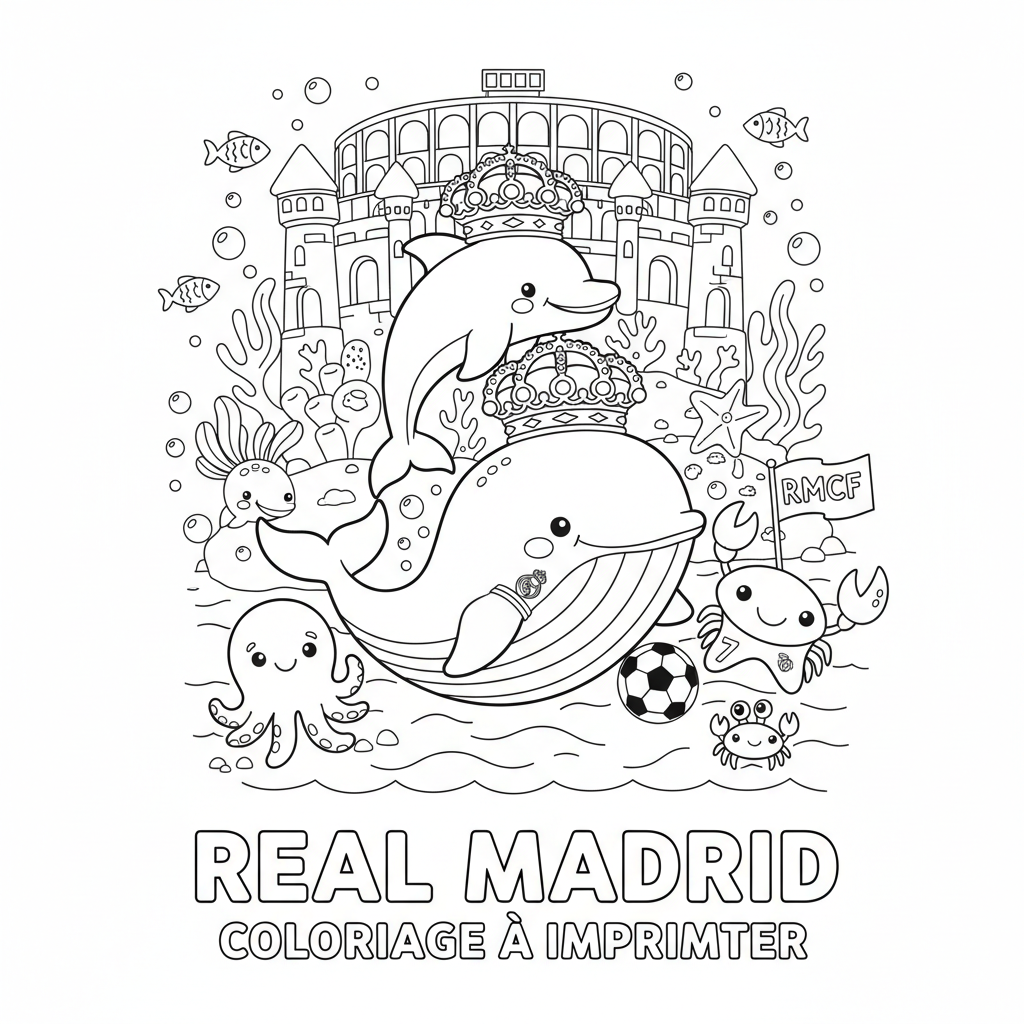 Coloriage coloriage à imprimer real madrid 2