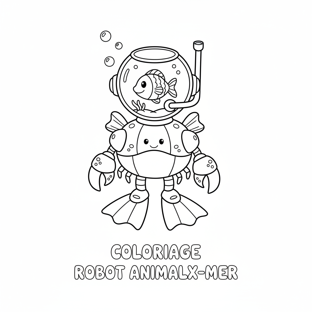 Coloriage coloriage à imprimer robot