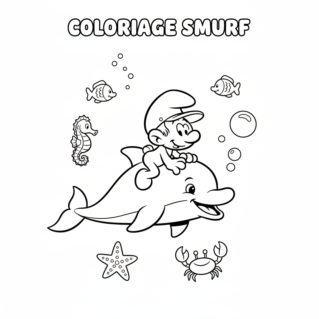 Coloriage coloriage à imprimer schtroumpf