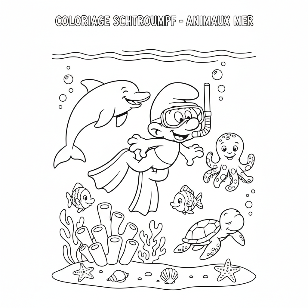 Coloriage coloriage à imprimer schtroumpf 3