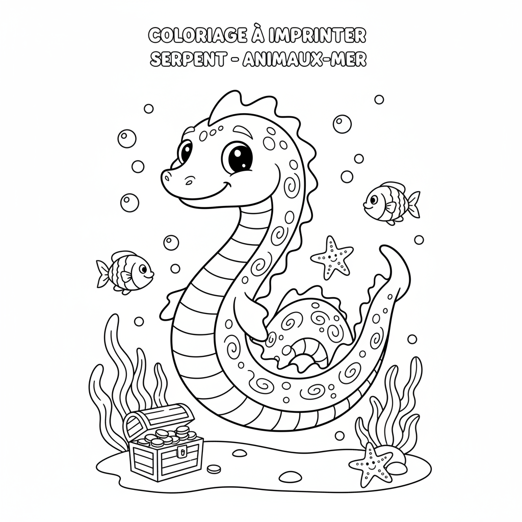 Coloriage coloriage à imprimer serpent 5