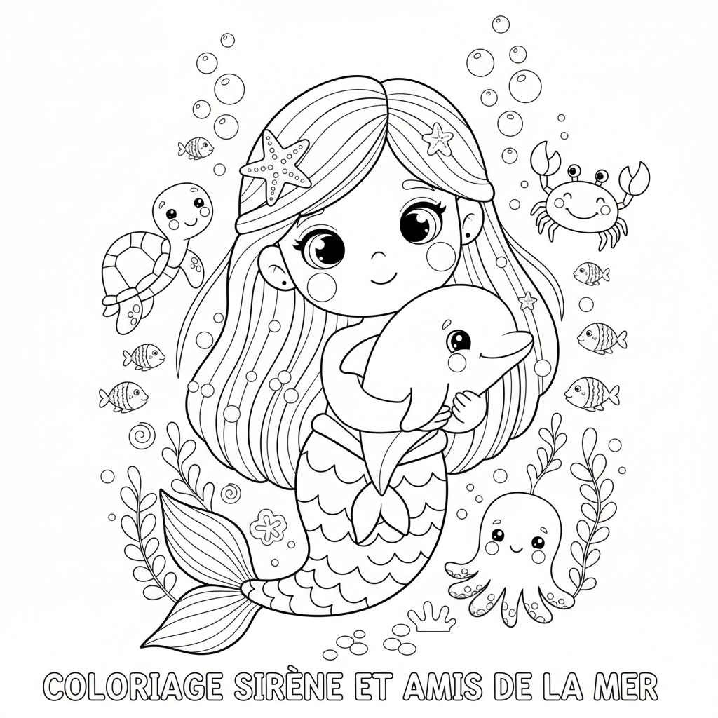 Coloriage coloriage a imprimer sirene 4