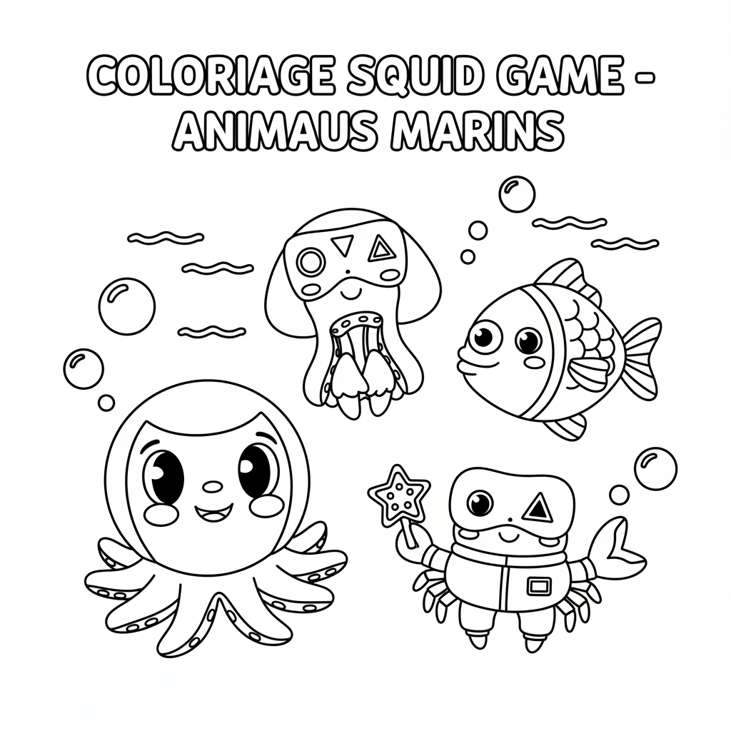 Coloriage À Imprimer Squid Game Gratuit à Imprimer
