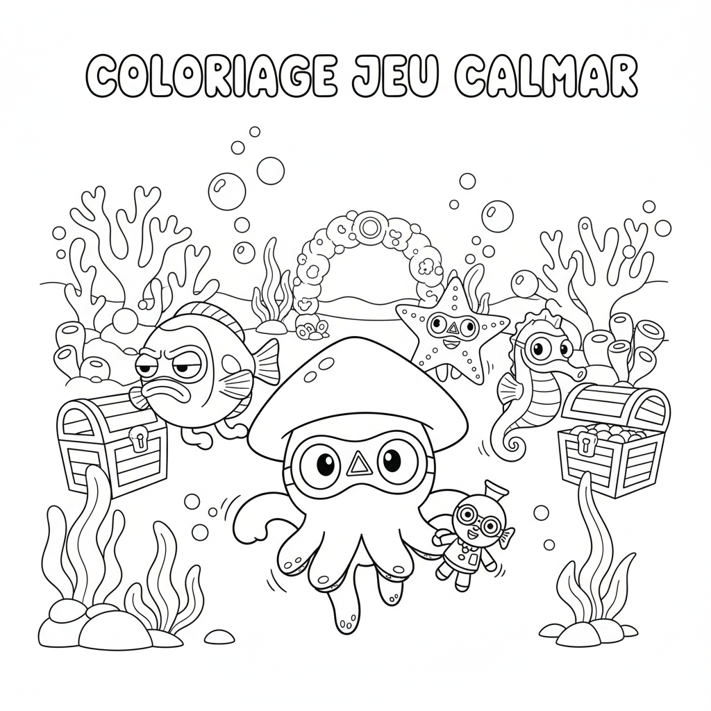Coloriage coloriage à imprimer squid game 5