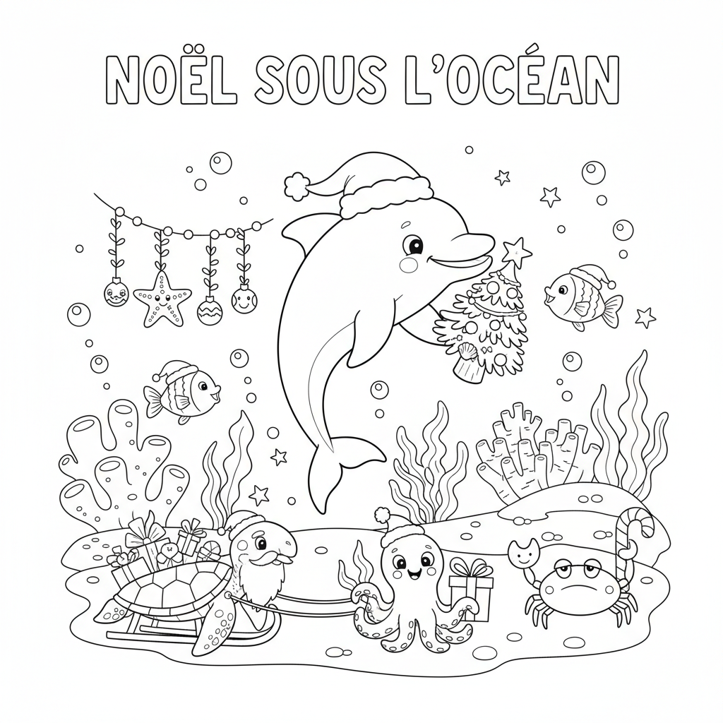 Coloriage coloriage a imprimer sur noel 3