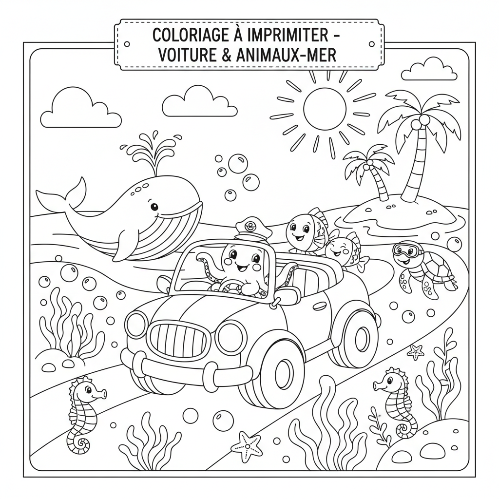 Coloriage coloriage a imprimer voiture 3