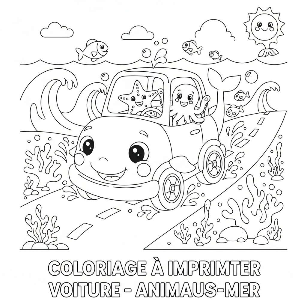 Coloriage coloriage a imprimer voiture 5