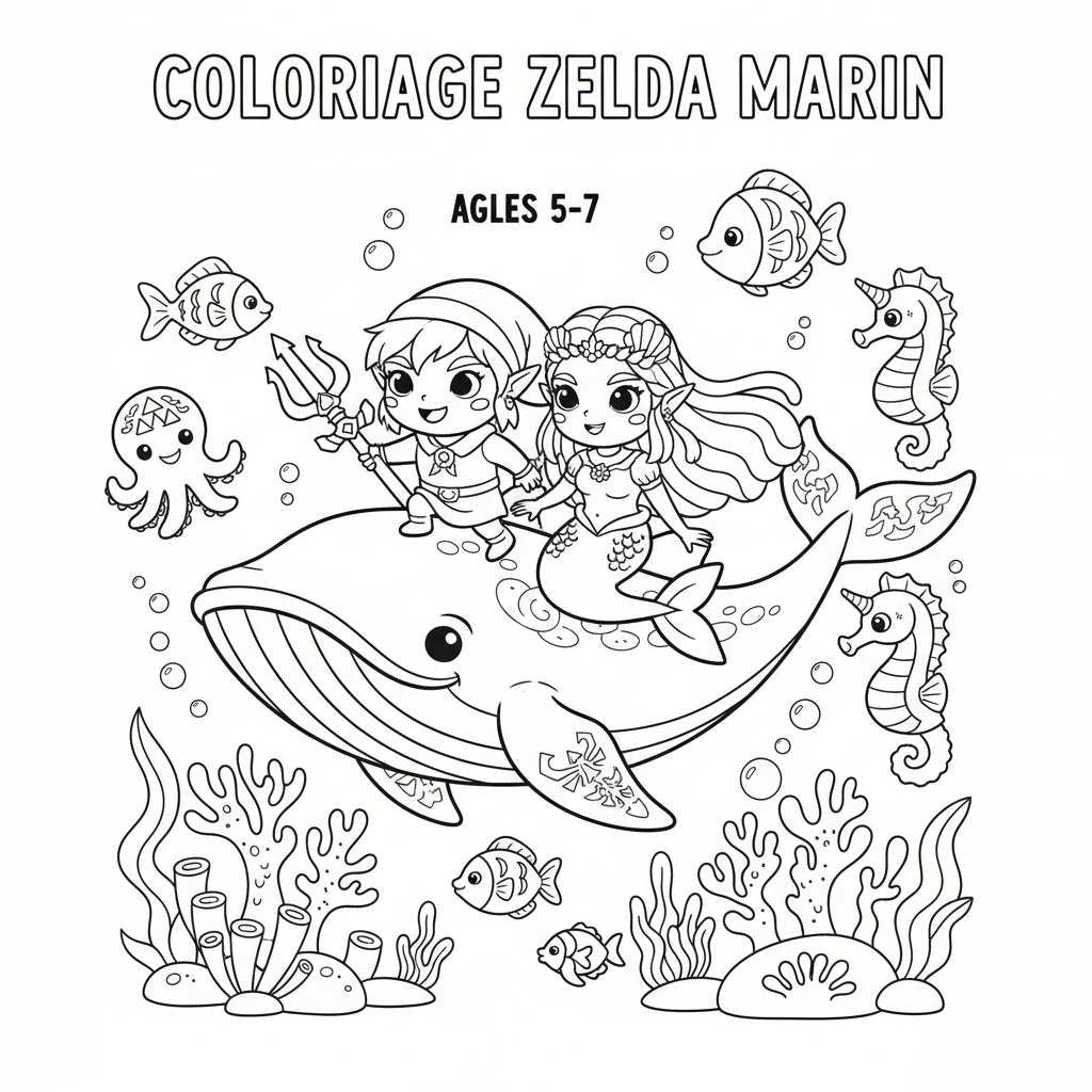 Coloriage coloriage à imprimer zelda 2
