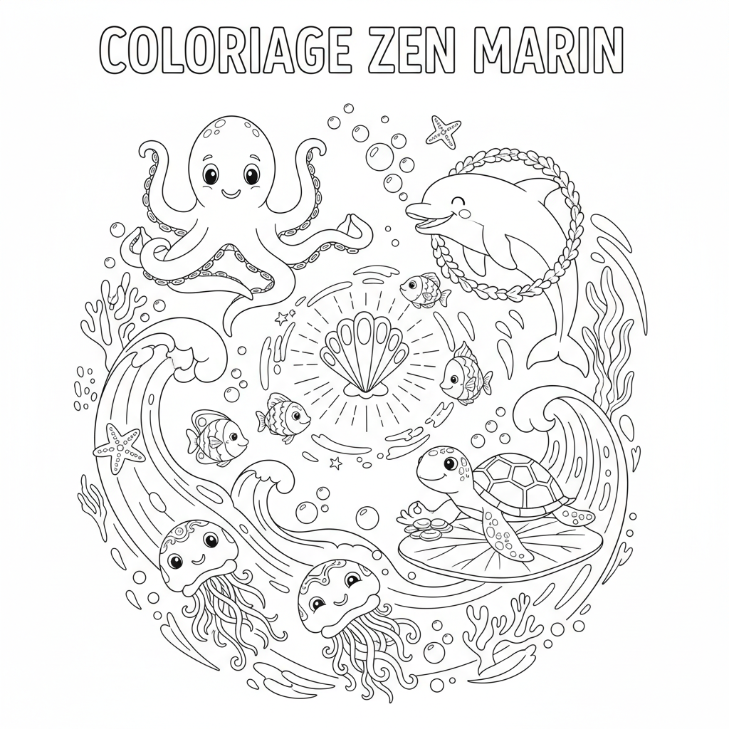 Coloriage coloriage à imprimer zen 5