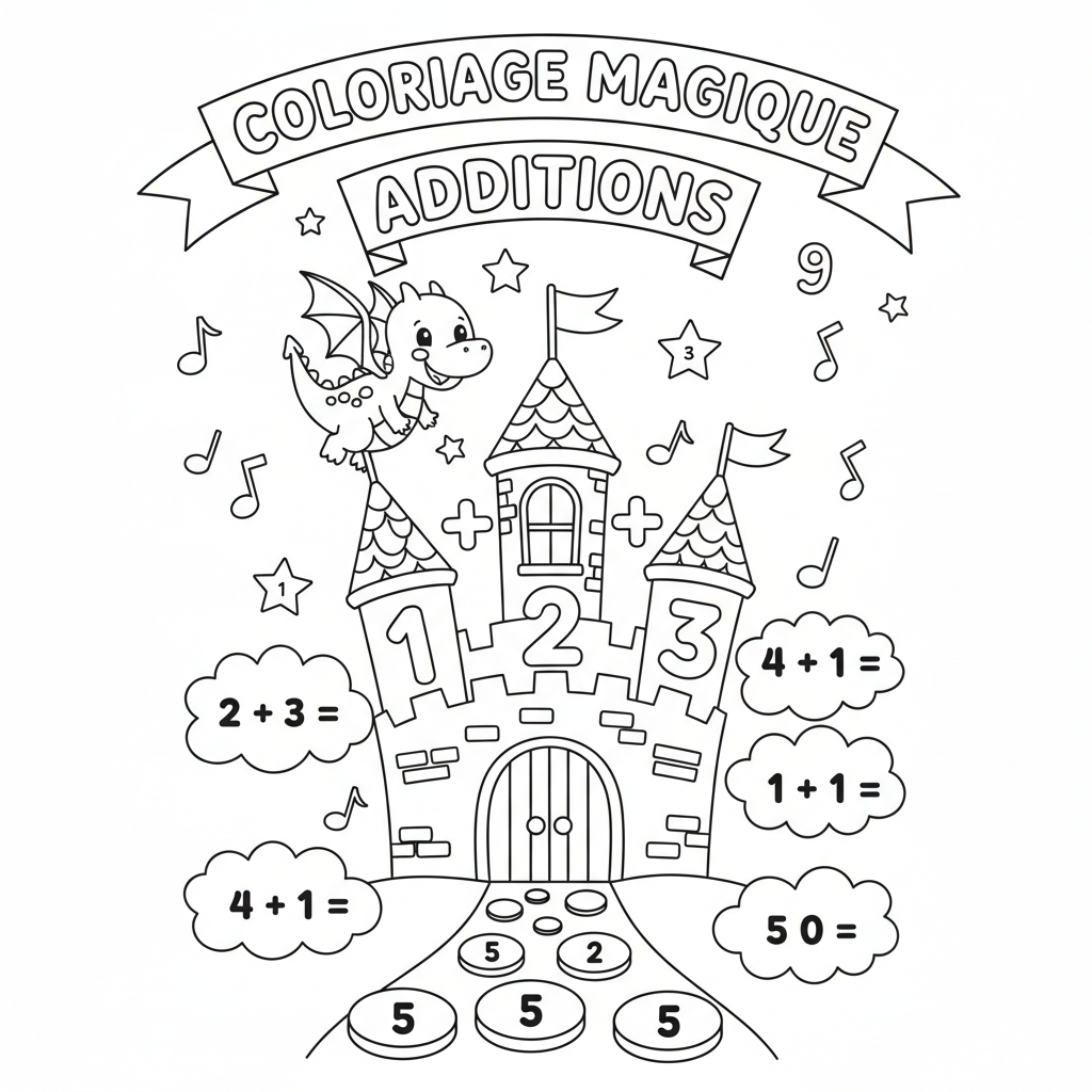 Coloriage coloriage additions 2