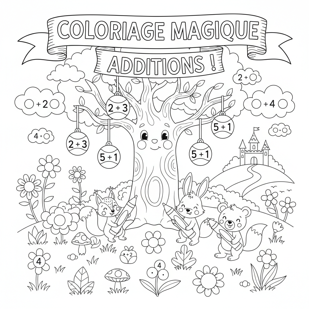 Coloriage coloriage additions 3