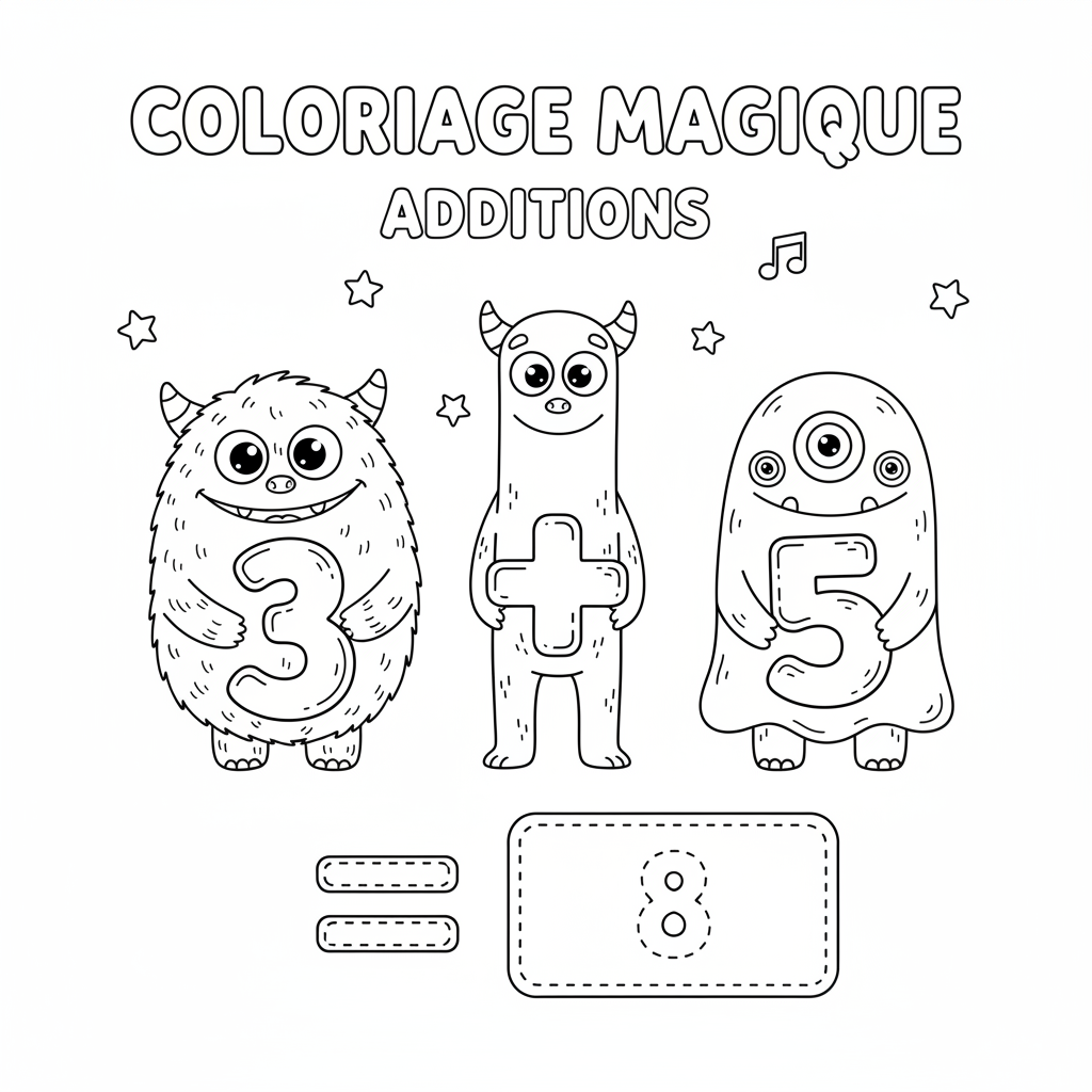 Coloriage coloriage additions 4