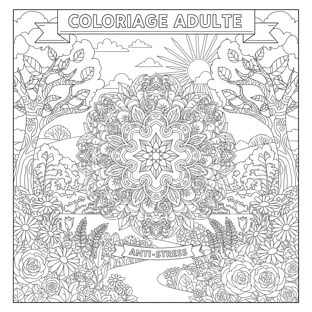 Coloriage coloriage adulte à imprimer 3
