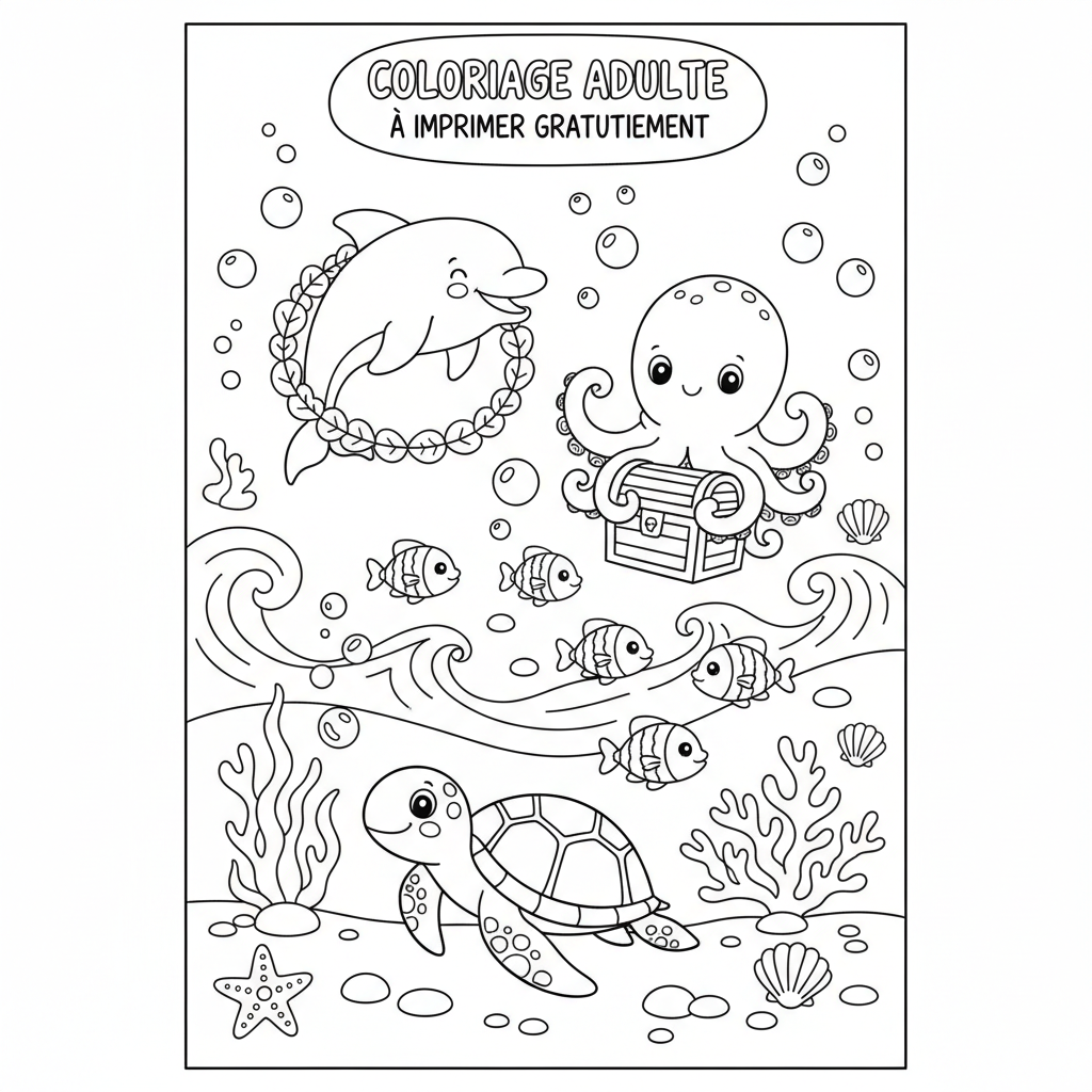 Coloriage coloriage adulte à imprimer gratuitement 2