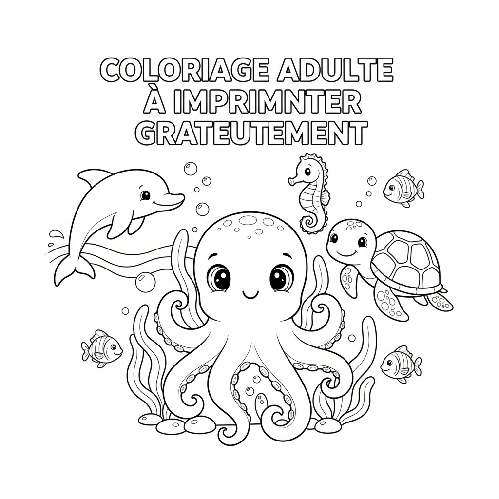 Coloriage coloriage adulte à imprimer gratuitement 4