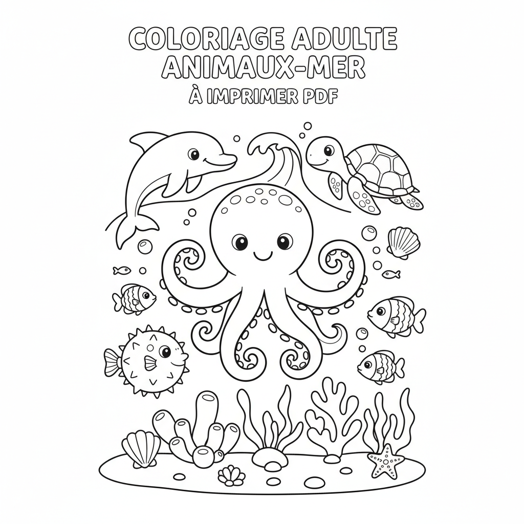Coloriage coloriage adulte à imprimer pdf 3