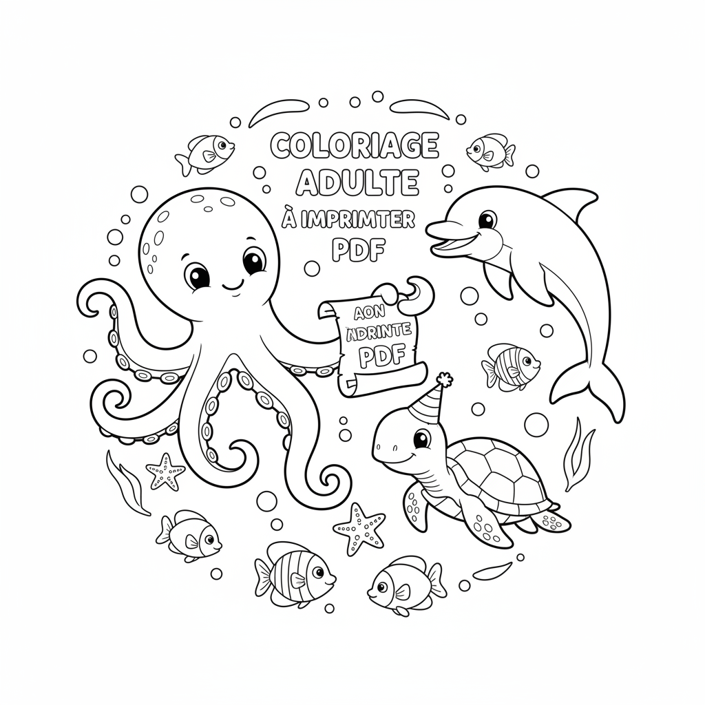 Coloriage coloriage adulte à imprimer pdf 5
