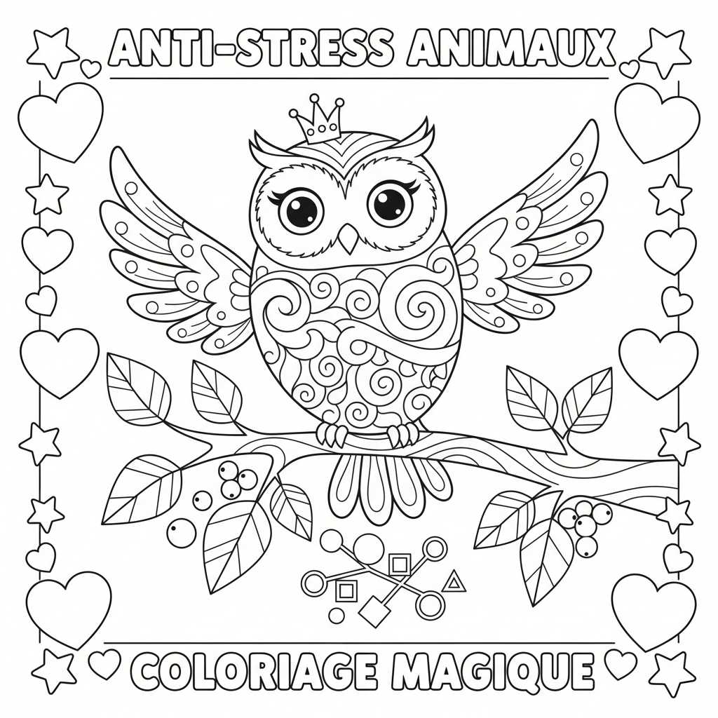 Dessins de Coloriage Adulte Animaux à Imprimer Gratuitement