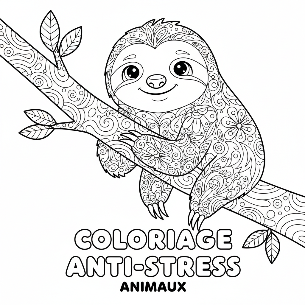Coloriage coloriage adulte animaux 4