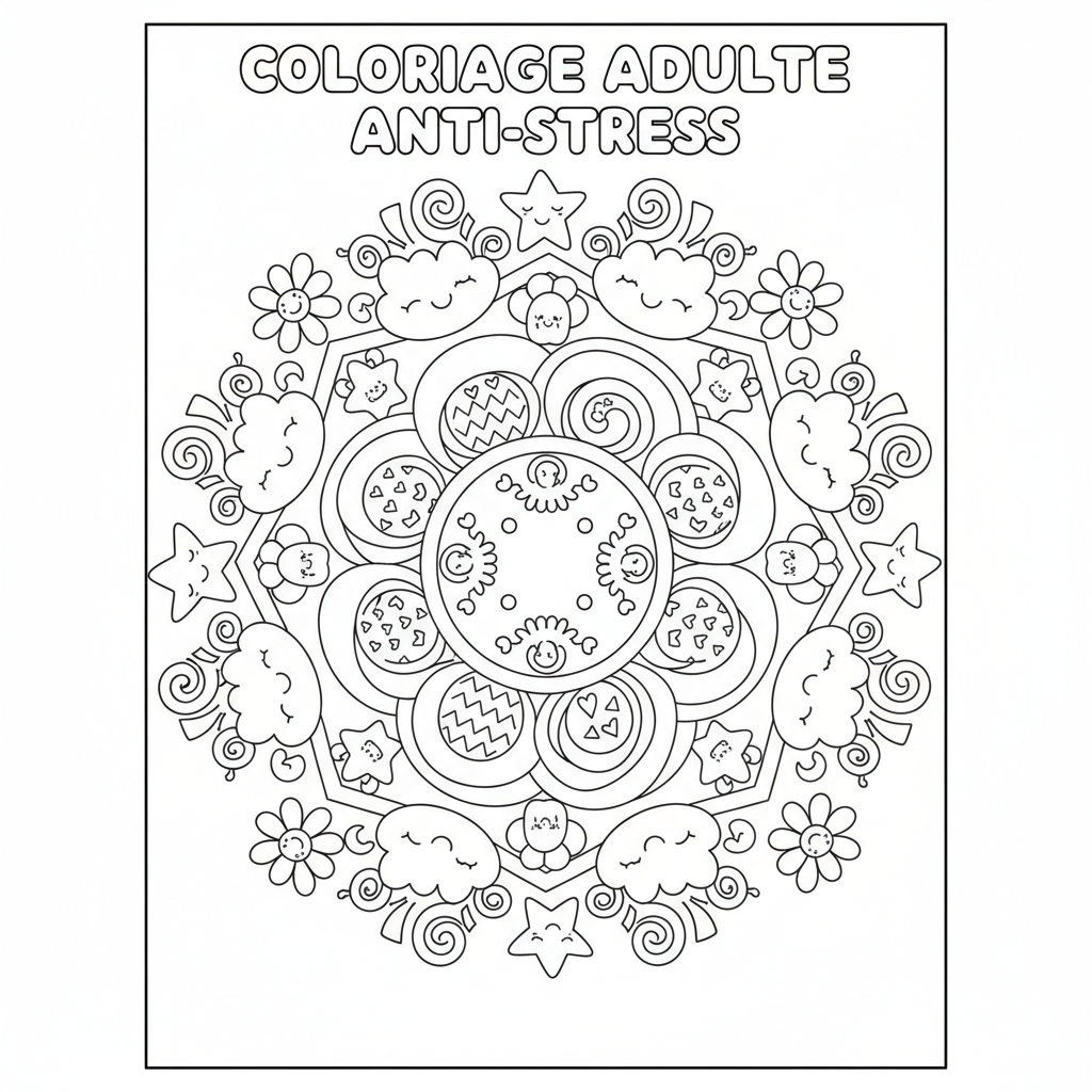 Coloriage coloriage adulte anti-stress 2