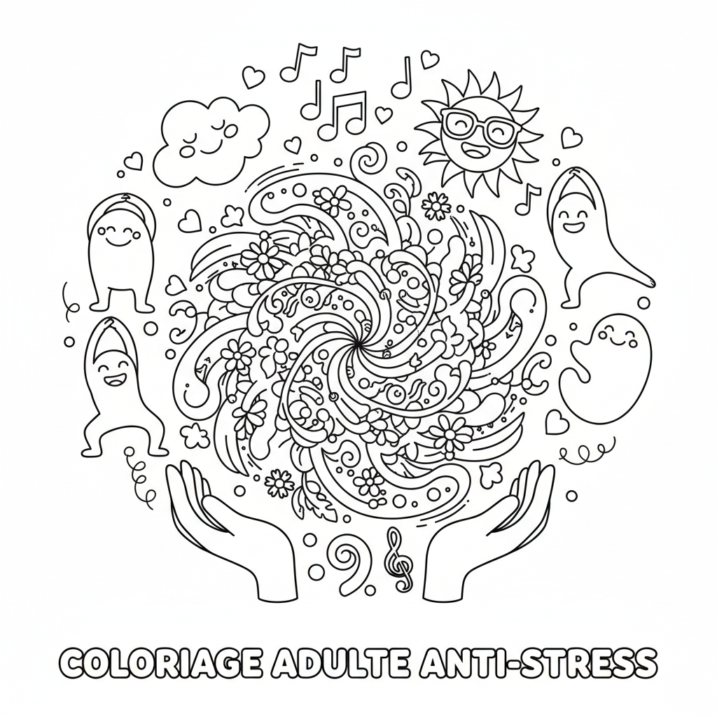 Coloriage coloriage adulte anti-stress 5
