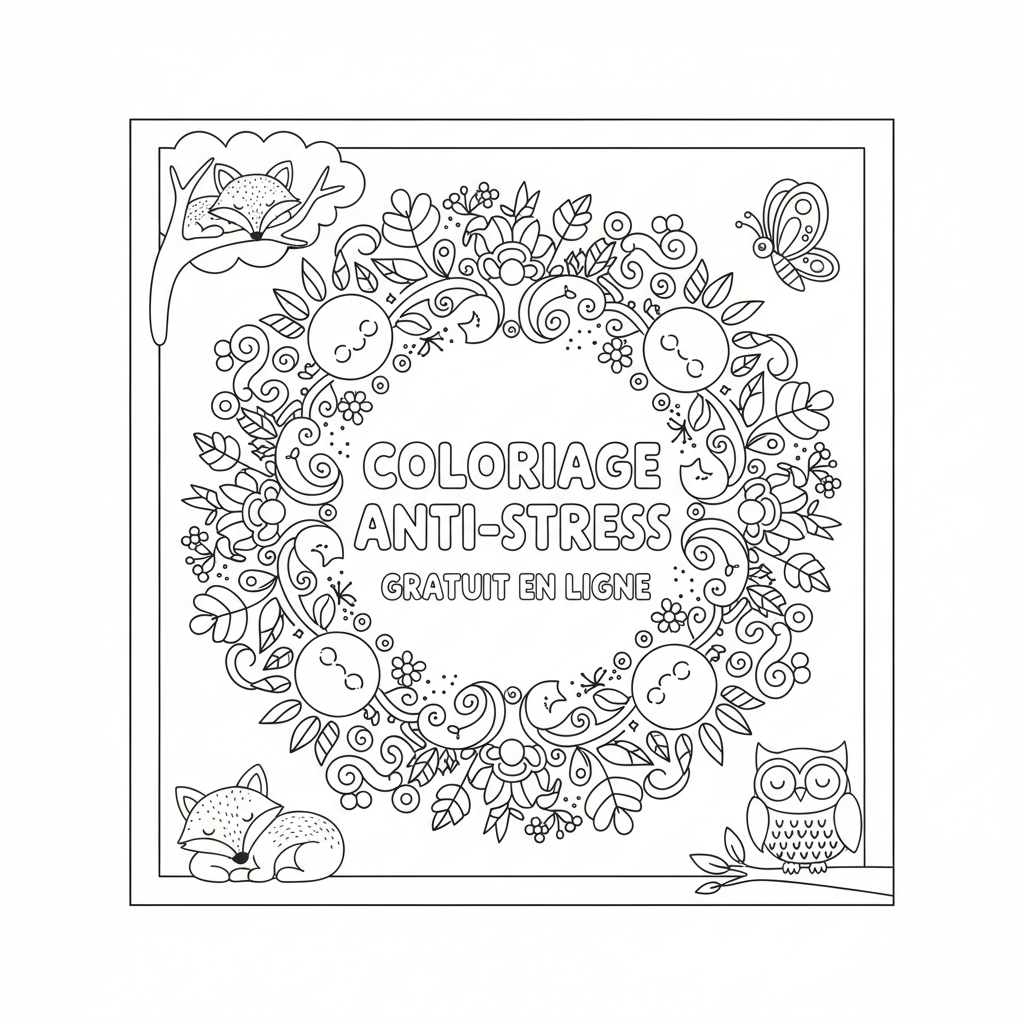 Coloriage coloriage adulte anti-stress gratuit en ligne 3