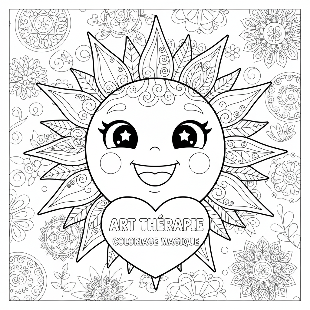 Coloriage coloriage adulte art therapie 4